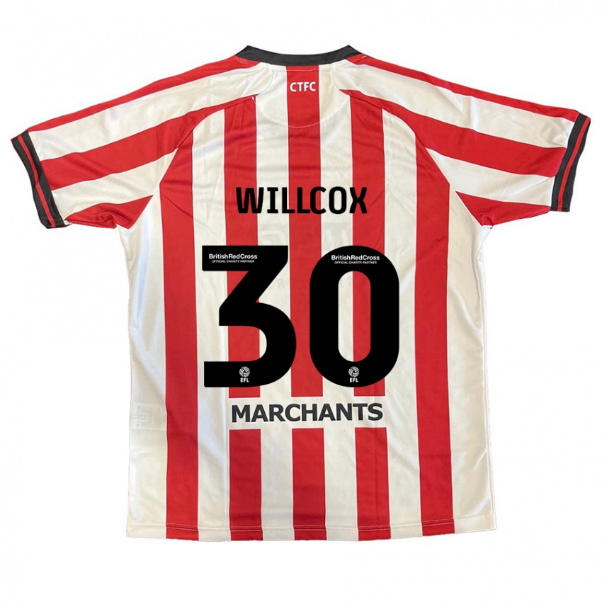 Niño Camiseta Freddy Willcox #30 Rojo Blanco 1ª Equipación 2024/25 La Camisa Argentina