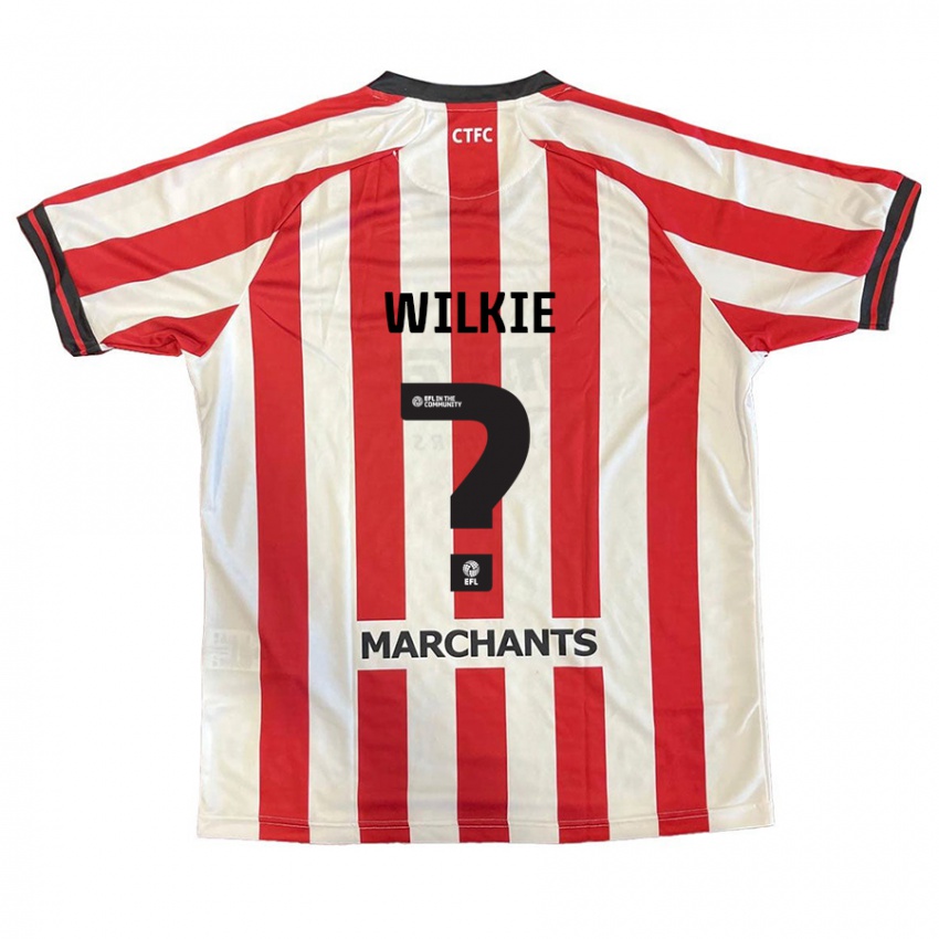 Niño Camiseta Alex Wilkie #0 Rojo Blanco 1ª Equipación 2024/25 La Camisa Argentina