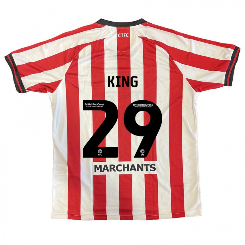 Niño Camiseta Tom King #29 Rojo Blanco 1ª Equipación 2024/25 La Camisa Argentina