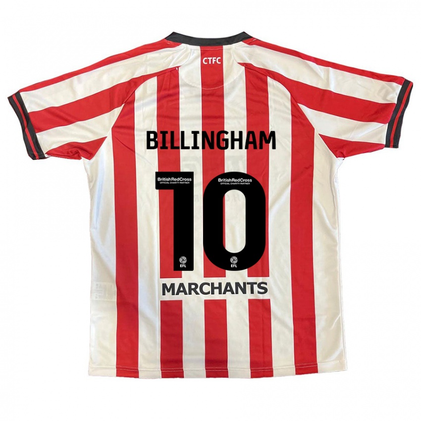 Niño Camiseta Lily Billingham #10 Rojo Blanco 1ª Equipación 2024/25 La Camisa Argentina