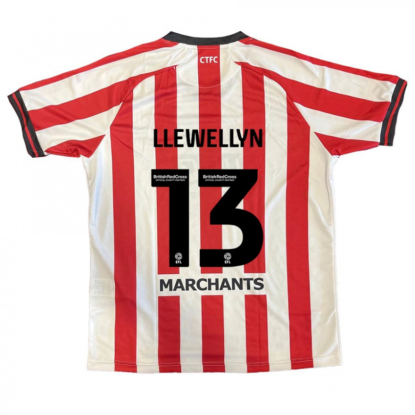 Niño Camiseta Ffion Llewellyn #13 Rojo Blanco 1ª Equipación 2024/25 La Camisa Argentina