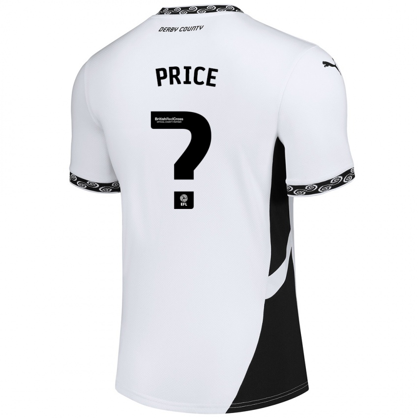 Niño Camiseta Harley Price #0 Blanco Negro 1ª Equipación 2024/25 La Camisa Argentina