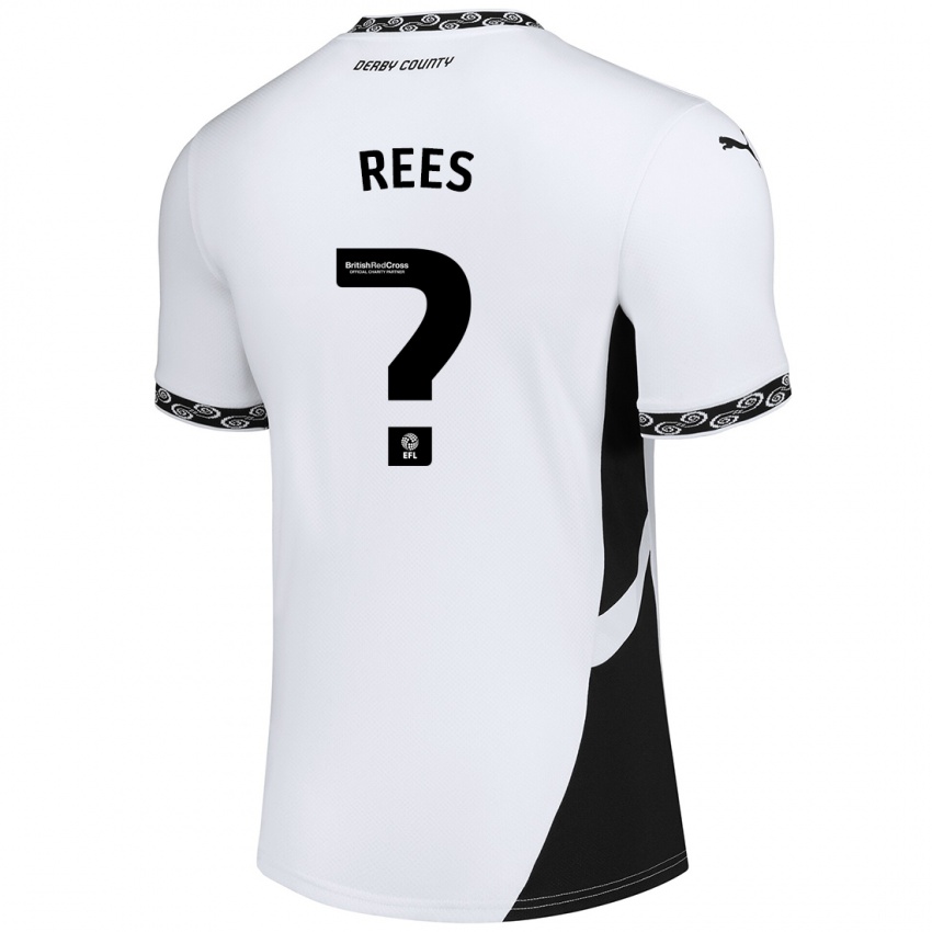 Niño Camiseta Harvey Rees #0 Blanco Negro 1ª Equipación 2024/25 La Camisa Argentina