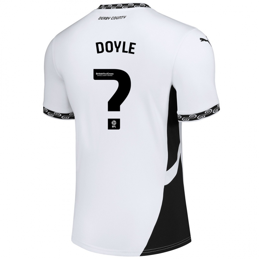 Niño Camiseta Aj Doyle #0 Blanco Negro 1ª Equipación 2024/25 La Camisa Argentina