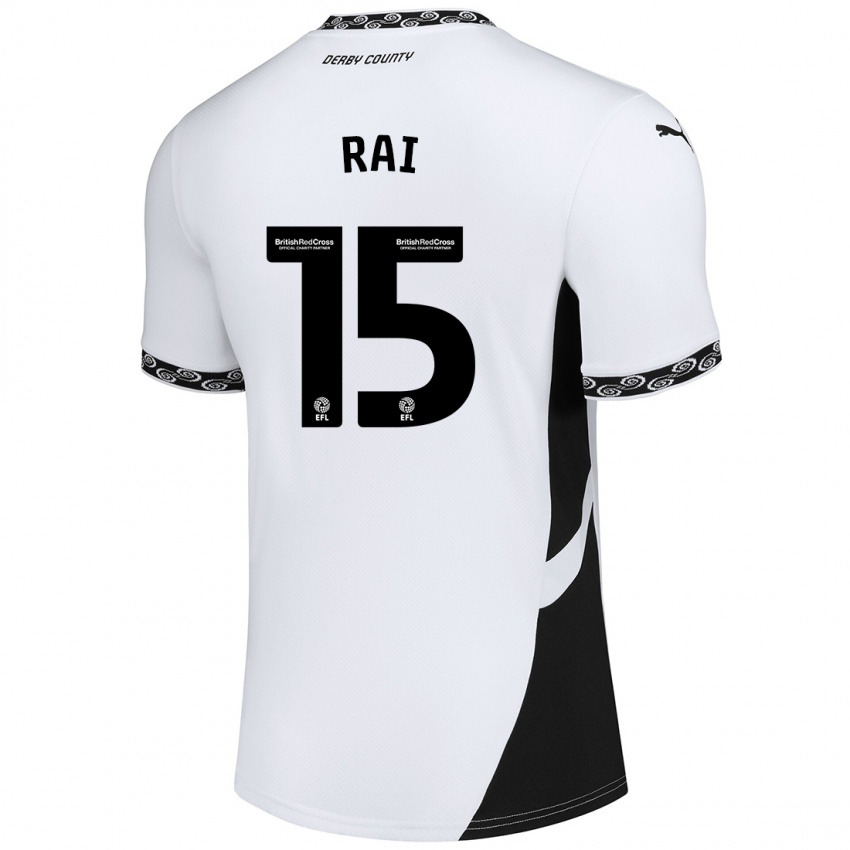 Niño Camiseta Kira Rai #15 Blanco Negro 1ª Equipación 2024/25 La Camisa Argentina