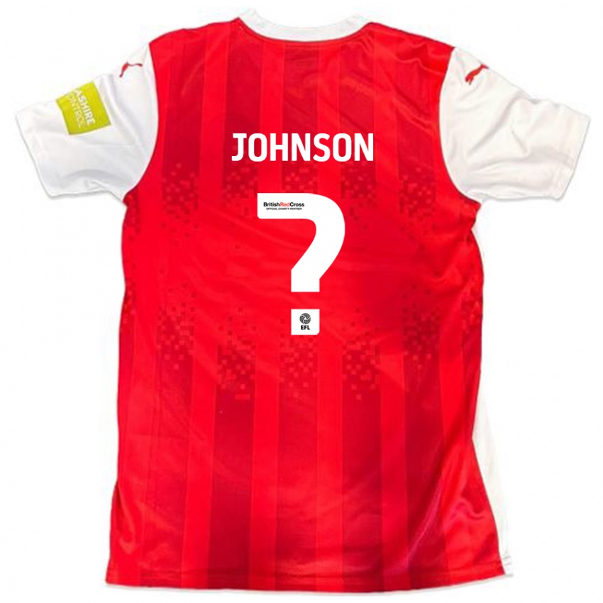 Niño Camiseta Will Johnson #0 Rojo Blanco 1ª Equipación 2024/25 La Camisa Argentina