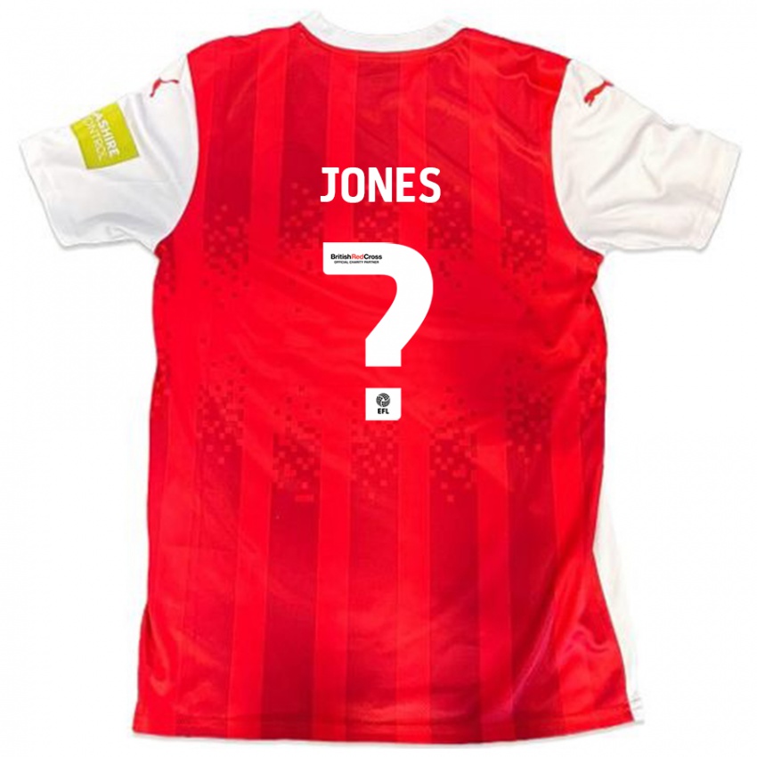 Niño Camiseta Billy Jones #0 Rojo Blanco 1ª Equipación 2024/25 La Camisa Argentina