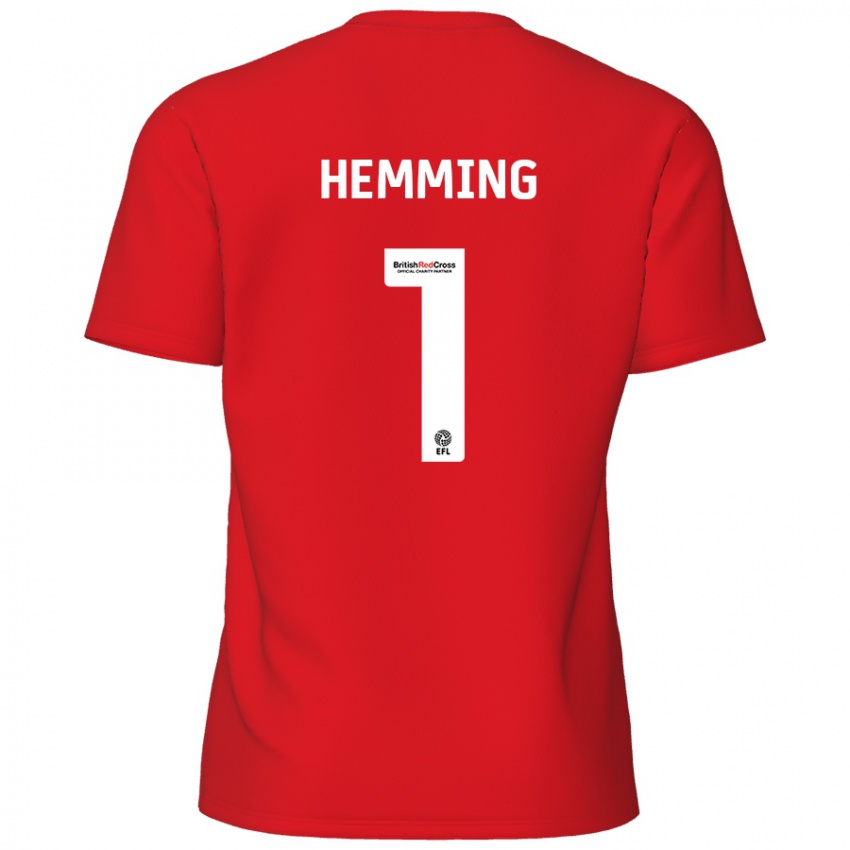 Niño Camiseta Zach Hemming #1 Rojo 1ª Equipación 2024/25 La Camisa Argentina