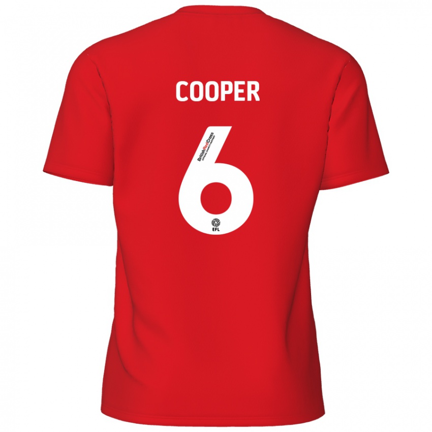 Niño Camiseta Brandon Cooper #6 Rojo 1ª Equipación 2024/25 La Camisa Argentina