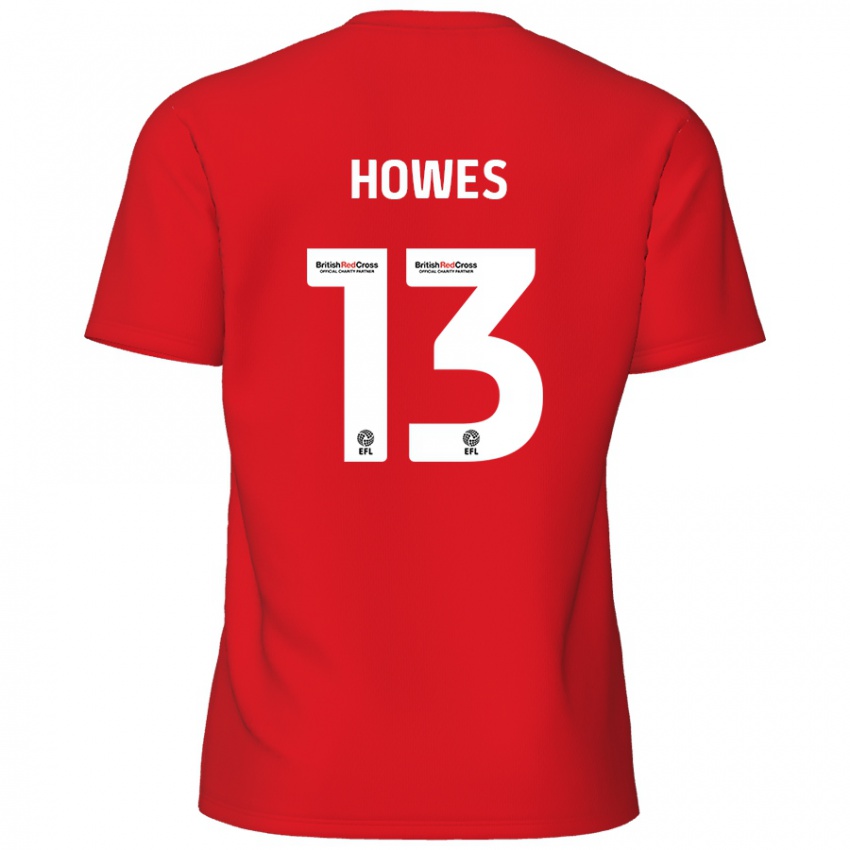 Niño Camiseta Sam Howes #13 Rojo 1ª Equipación 2024/25 La Camisa Argentina