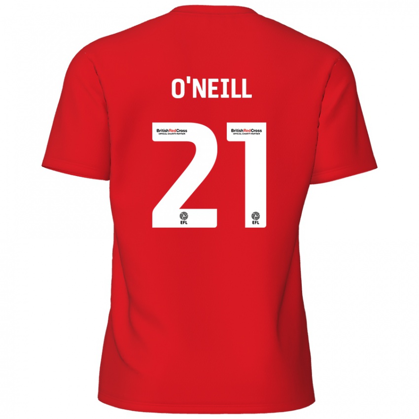 Niño Camiseta Ollie O'neill #21 Rojo 1ª Equipación 2024/25 La Camisa Argentina