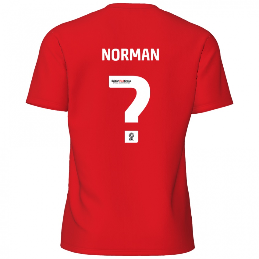 Niño Camiseta Freddie Norman #0 Rojo 1ª Equipación 2024/25 La Camisa Argentina