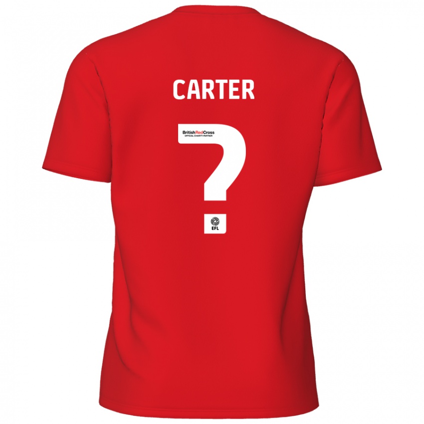 Niño Camiseta Dan Carter #0 Rojo 1ª Equipación 2024/25 La Camisa Argentina