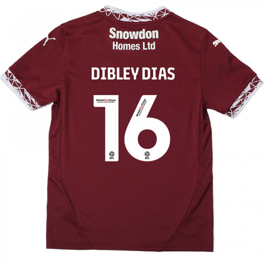 Niño Camiseta Matt Dibley-Dias #16 Borgoña 1ª Equipación 2024/25 La Camisa Argentina