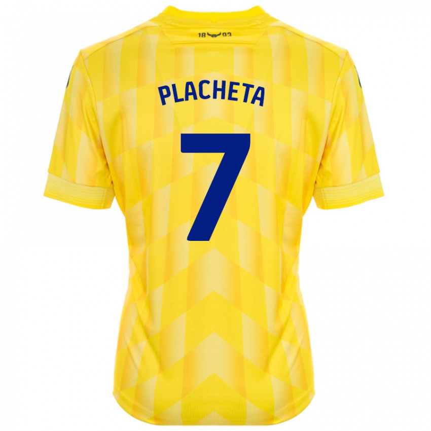 Niño Camiseta Przemyslaw Placheta #7 Amarillo 1ª Equipación 2024/25 La Camisa Argentina