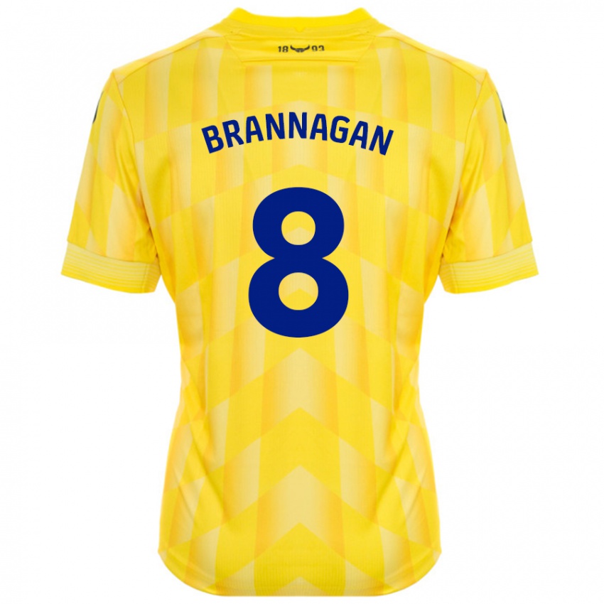 Niño Camiseta Cameron Brannagan #8 Amarillo 1ª Equipación 2024/25 La Camisa Argentina