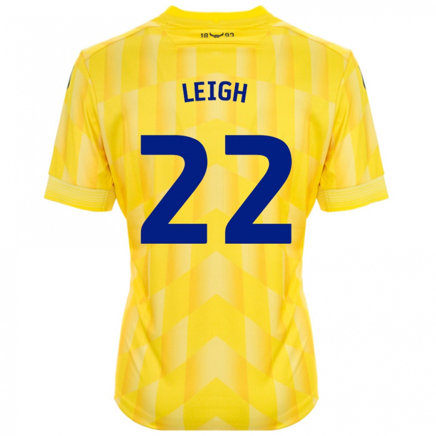 Niño Camiseta Greg Leigh #22 Amarillo 1ª Equipación 2024/25 La Camisa Argentina