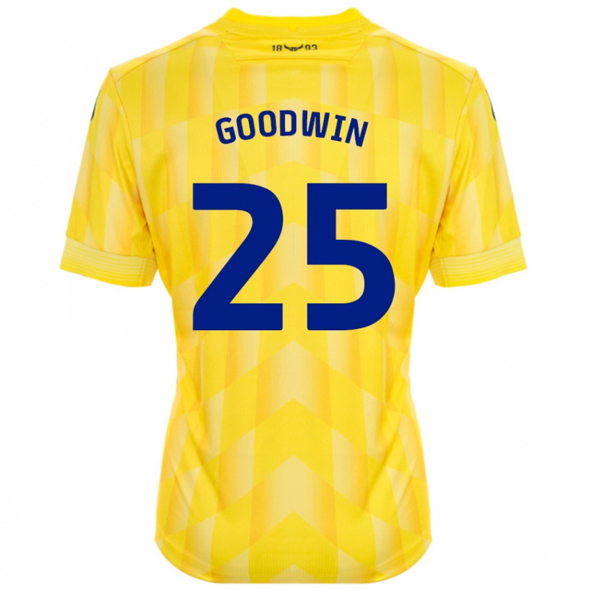 Niño Camiseta Will Goodwin #25 Amarillo 1ª Equipación 2024/25 La Camisa Argentina