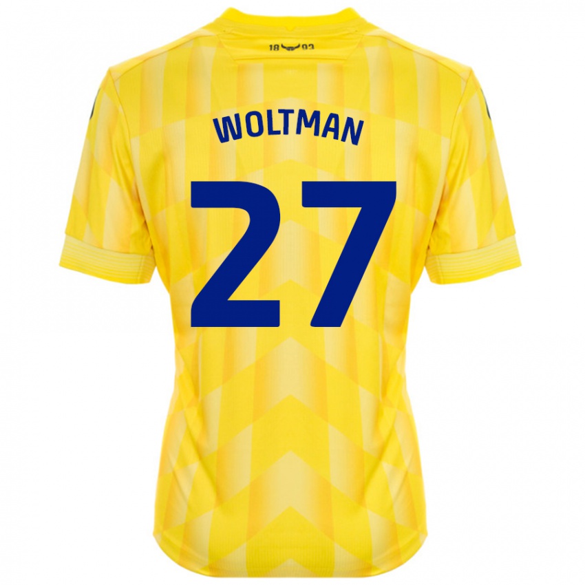 Niño Camiseta Max Woltman #27 Amarillo 1ª Equipación 2024/25 La Camisa Argentina