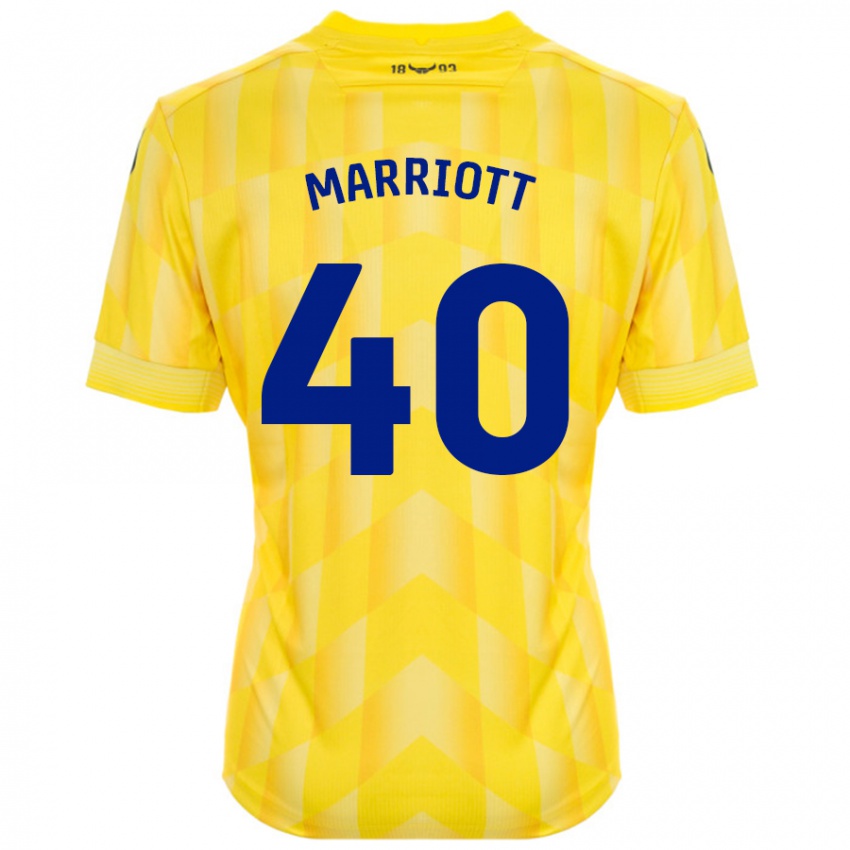 Niño Camiseta Monty Marriott #40 Amarillo 1ª Equipación 2024/25 La Camisa Argentina