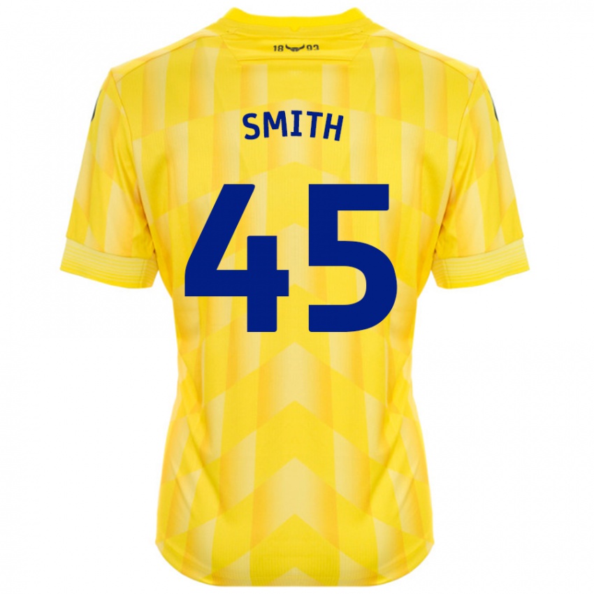 Niño Camiseta Max Smith #45 Amarillo 1ª Equipación 2024/25 La Camisa Argentina