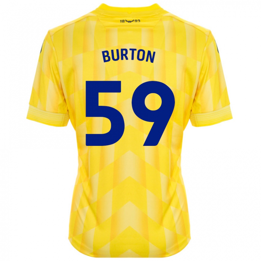 Niño Camiseta Kasway Burton #59 Amarillo 1ª Equipación 2024/25 La Camisa Argentina