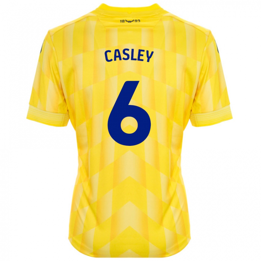 Niño Camiseta Riva Casley #6 Amarillo 1ª Equipación 2024/25 La Camisa Argentina