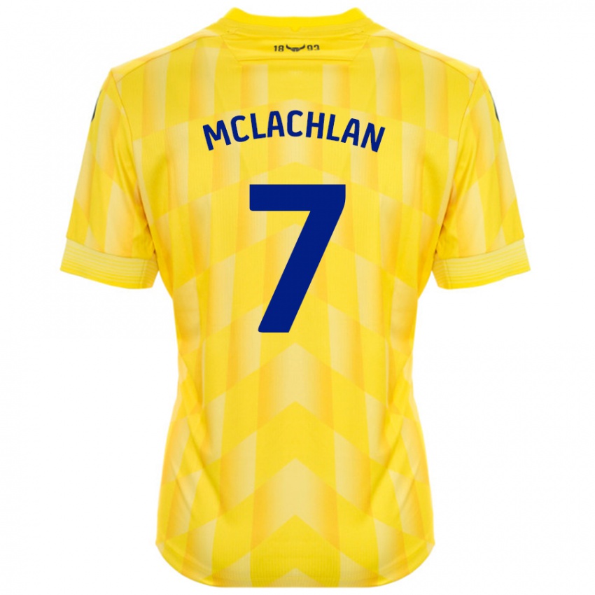 Niño Camiseta Daisy Mclachlan #7 Amarillo 1ª Equipación 2024/25 La Camisa Argentina