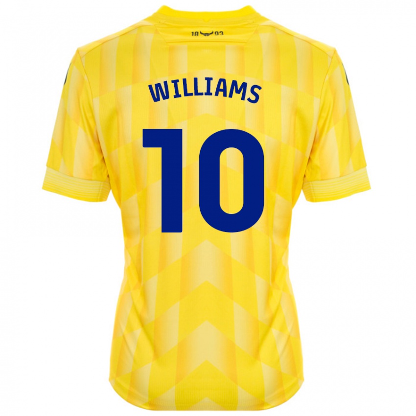 Niño Camiseta Cheryl Williams #10 Amarillo 1ª Equipación 2024/25 La Camisa Argentina