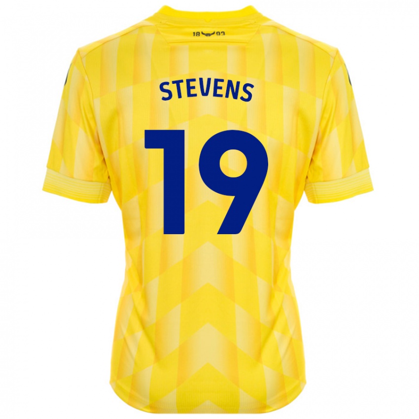 Niño Camiseta Lily Stevens #19 Amarillo 1ª Equipación 2024/25 La Camisa Argentina