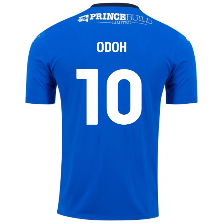 Niño Camiseta Abraham Odoh #10 Azul Blanco 1ª Equipación 2024/25 La Camisa Argentina