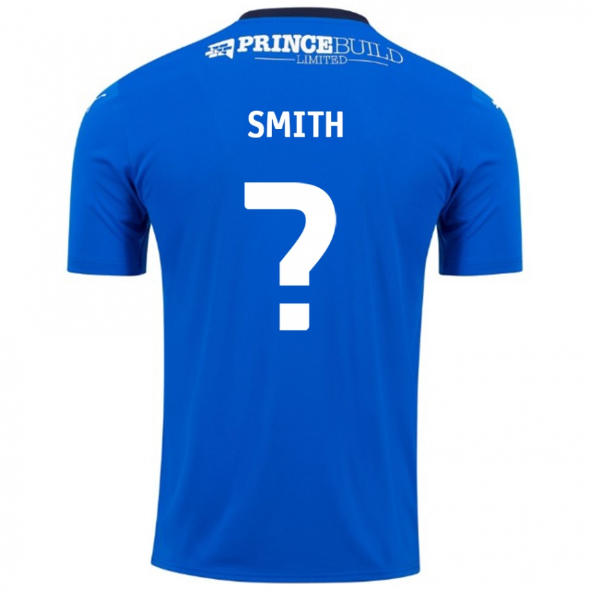 Niño Camiseta Bastian Smith #0 Azul Blanco 1ª Equipación 2024/25 La Camisa Argentina