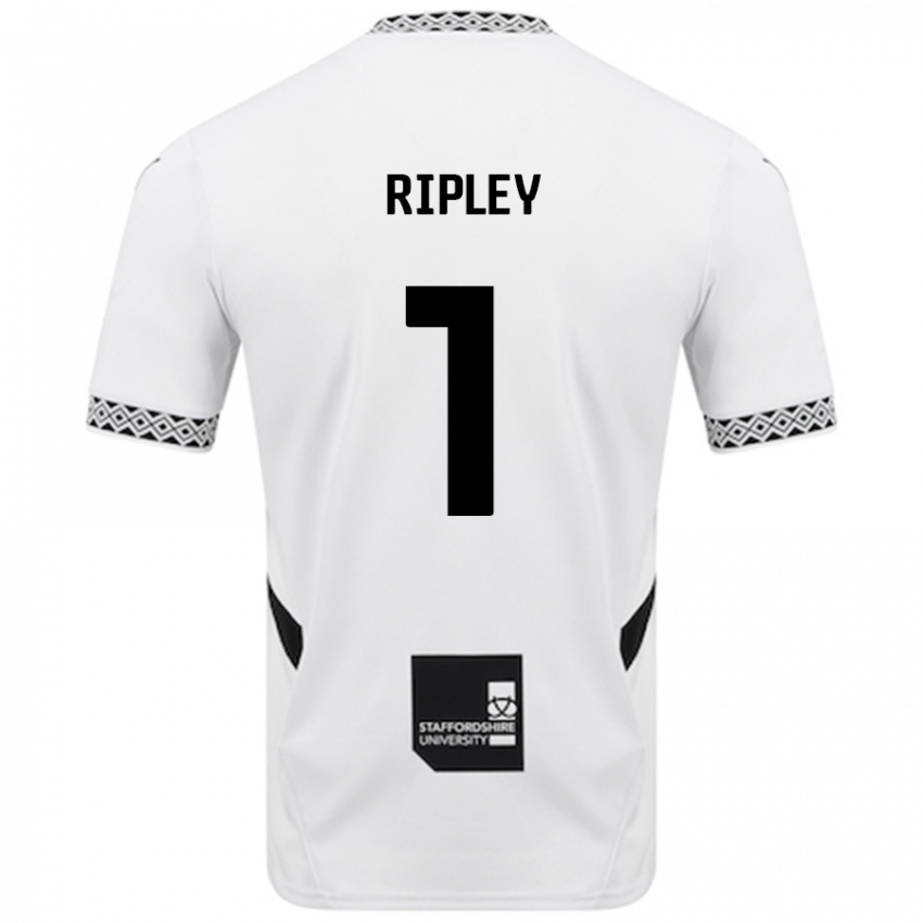 Niño Camiseta Connor Ripley #1 Blanco 1ª Equipación 2024/25 La Camisa Argentina