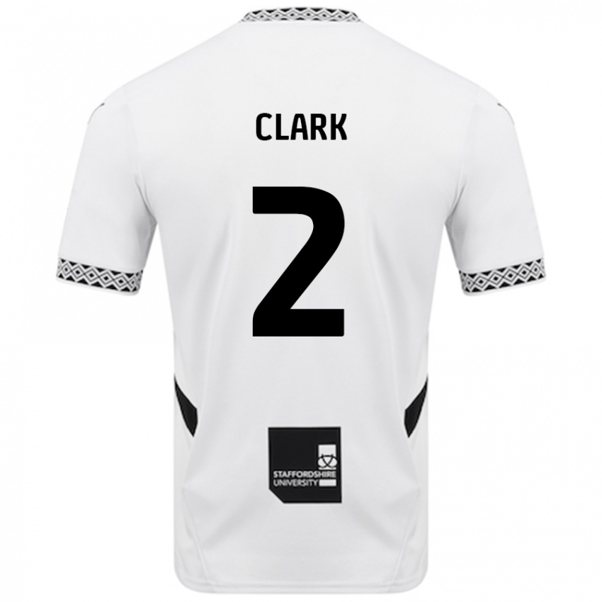 Niño Camiseta Mitch Clark #2 Blanco 1ª Equipación 2024/25 La Camisa Argentina