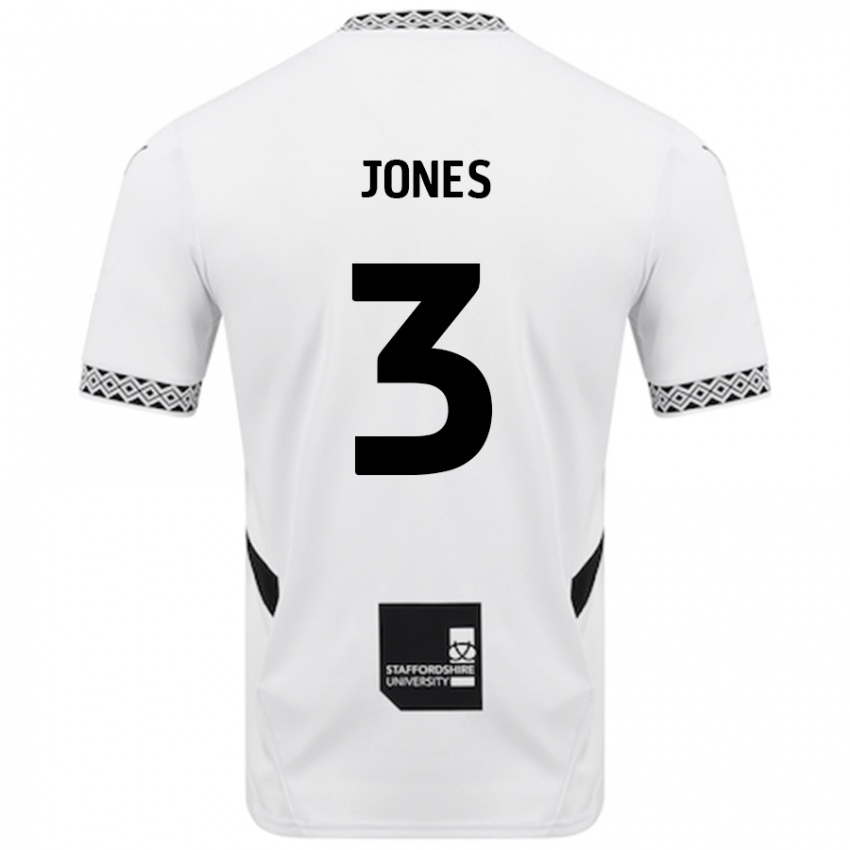 Niño Camiseta Dan Jones #3 Blanco 1ª Equipación 2024/25 La Camisa Argentina