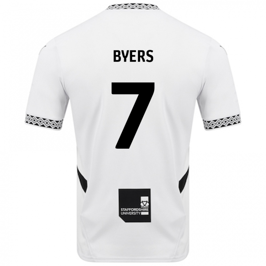 Niño Camiseta George Byers #7 Blanco 1ª Equipación 2024/25 La Camisa Argentina