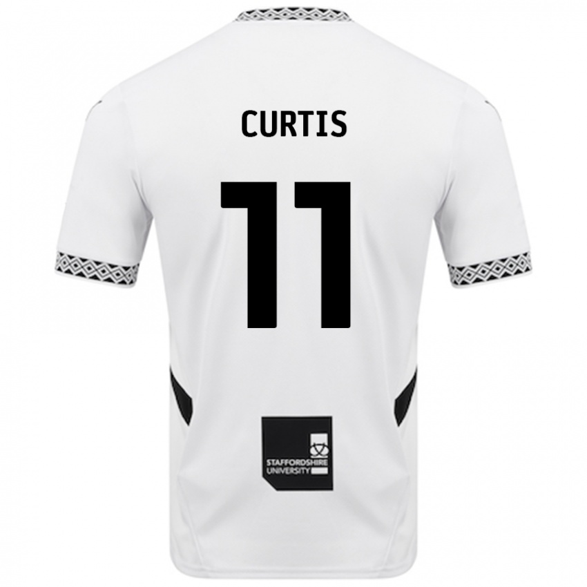 Niño Camiseta Ronan Curtis #11 Blanco 1ª Equipación 2024/25 La Camisa Argentina