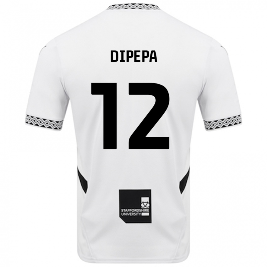 Niño Camiseta Baylee Dipepa #12 Blanco 1ª Equipación 2024/25 La Camisa Argentina