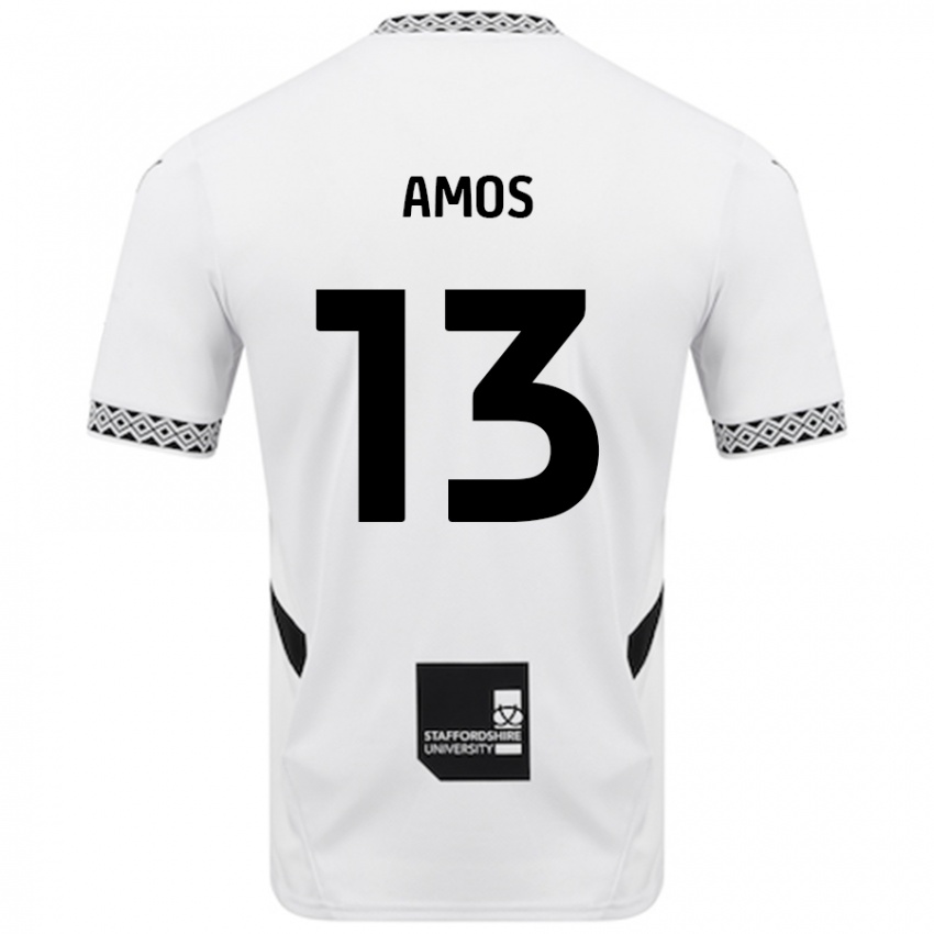 Niño Camiseta Ben Amos #13 Blanco 1ª Equipación 2024/25 La Camisa Argentina