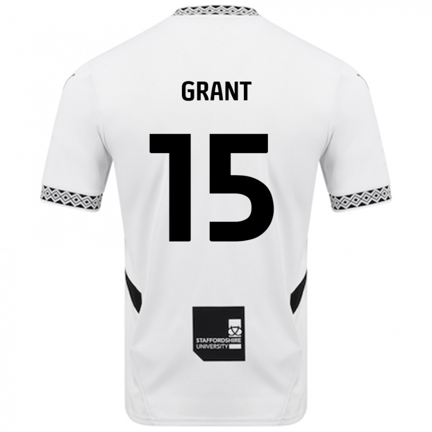 Niño Camiseta Conor Grant #15 Blanco 1ª Equipación 2024/25 La Camisa Argentina