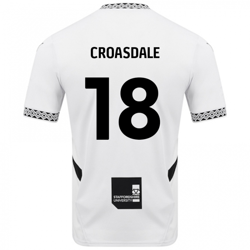 Niño Camiseta Ryan Croasdale #18 Blanco 1ª Equipación 2024/25 La Camisa Argentina