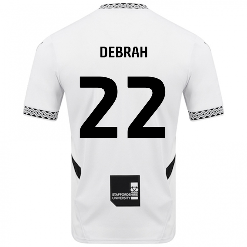 Niño Camiseta Jesse Debrah #22 Blanco 1ª Equipación 2024/25 La Camisa Argentina