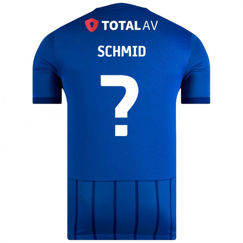 Niño Camiseta Nicolas Schmid #0 Azul 1ª Equipación 2024/25 La Camisa Argentina