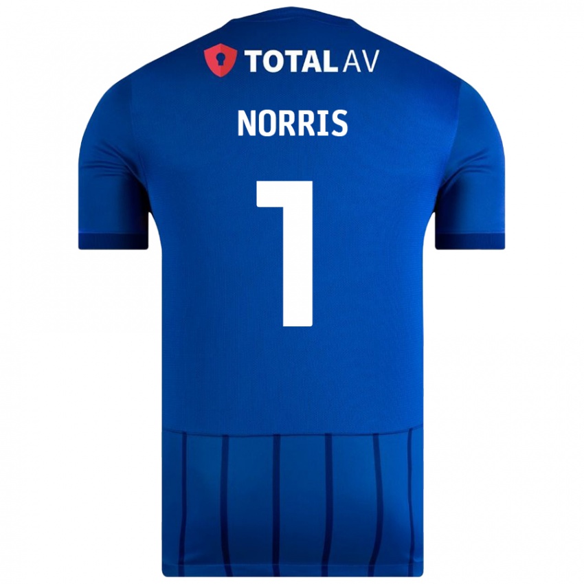 Niño Camiseta Will Norris #1 Azul 1ª Equipación 2024/25 La Camisa Argentina