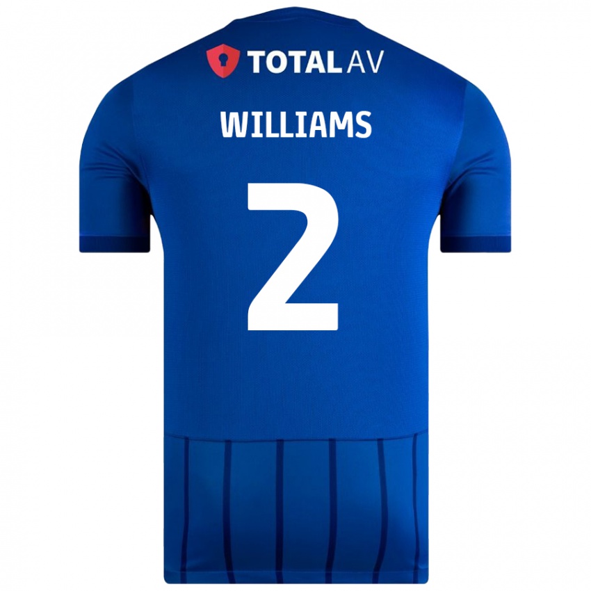 Niño Camiseta Jordan Williams #2 Azul 1ª Equipación 2024/25 La Camisa Argentina