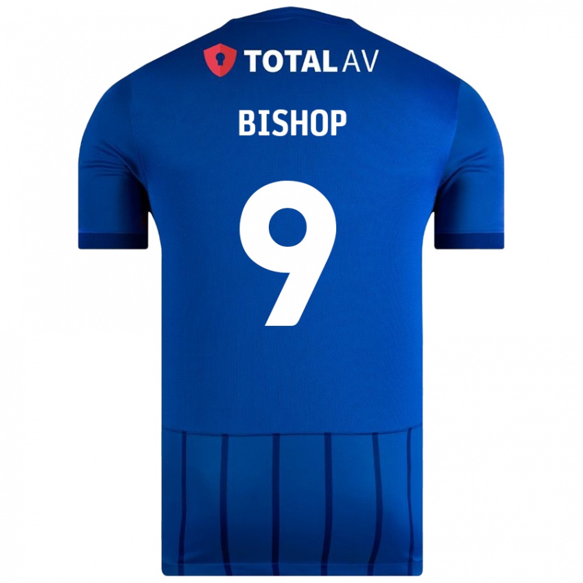 Niño Camiseta Colby Bishop #9 Azul 1ª Equipación 2024/25 La Camisa Argentina