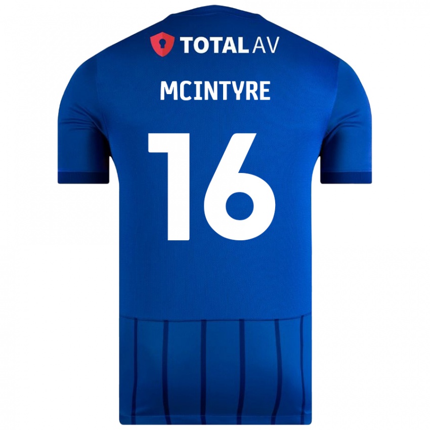 Niño Camiseta Tom Mcintyre #16 Azul 1ª Equipación 2024/25 La Camisa Argentina