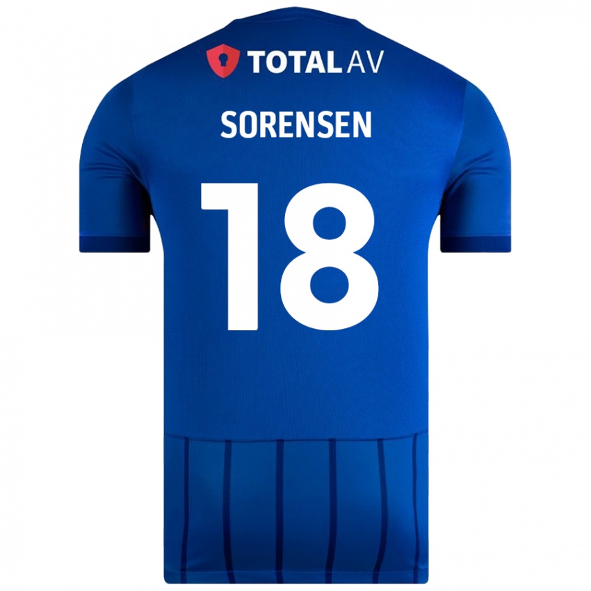 Niño Camiseta Elias Sørensen #18 Azul 1ª Equipación 2024/25 La Camisa Argentina