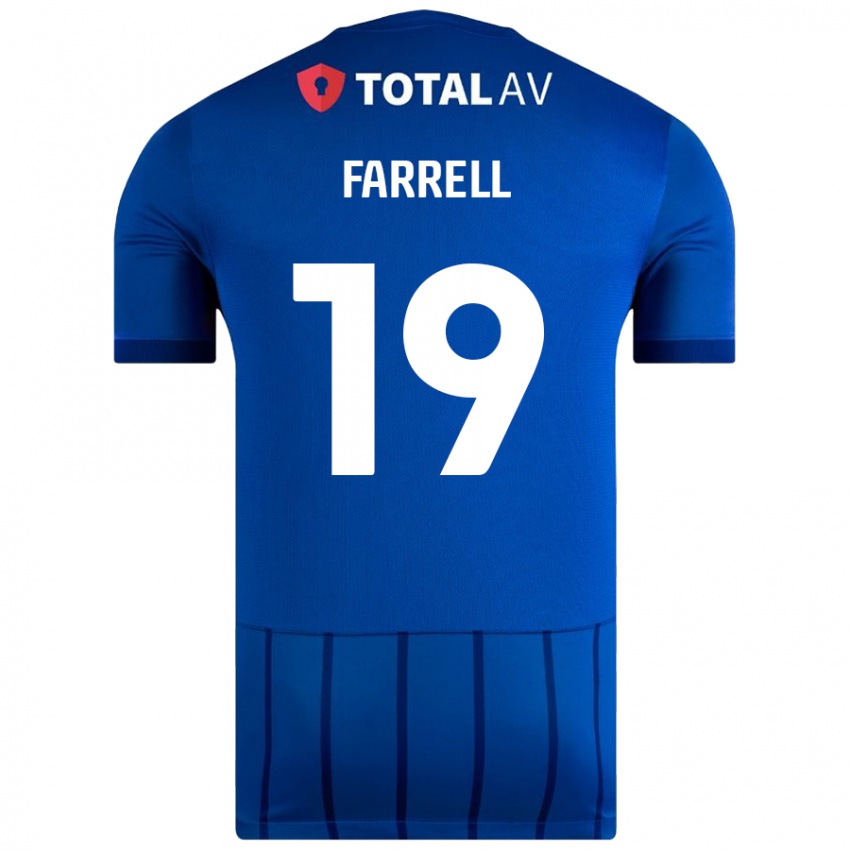 Niño Camiseta Jacob Farrell #19 Azul 1ª Equipación 2024/25 La Camisa Argentina