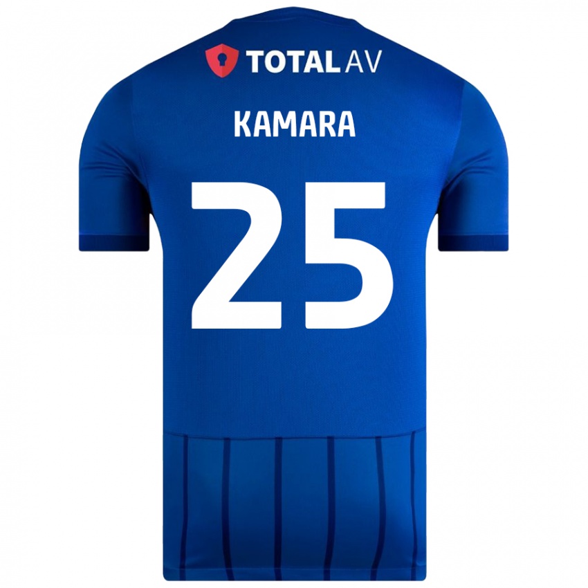 Niño Camiseta Abdoulaye Kamara #25 Azul 1ª Equipación 2024/25 La Camisa Argentina